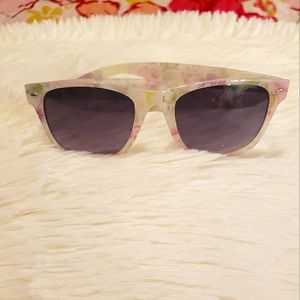 Semi-Transparent Floral Sunglasses!!